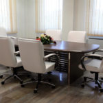 contemporary office window treatments