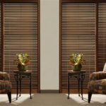wood horizontal blinds